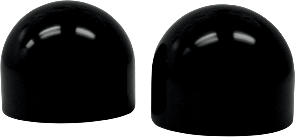 LA CHOPPERS Axle Caps - Black - Dome LA-7810-00B