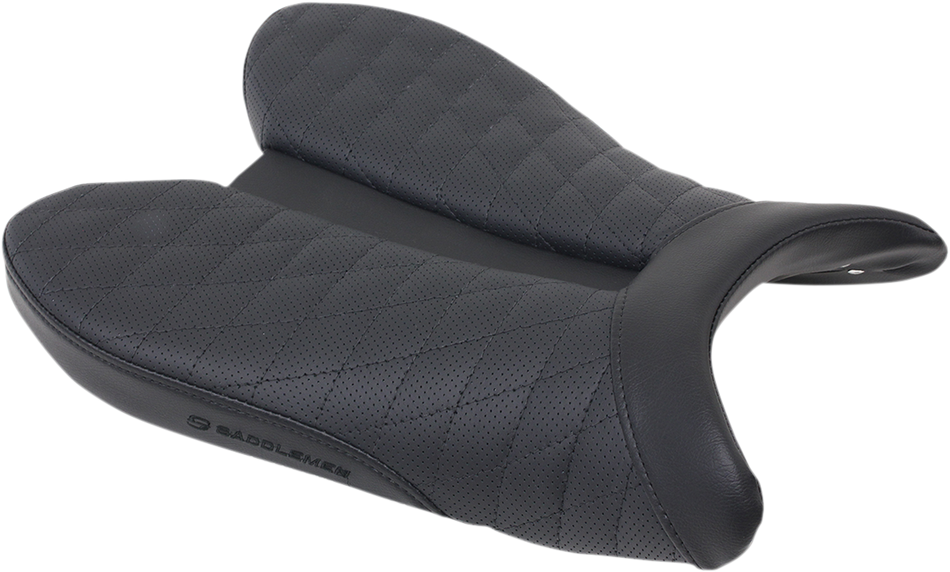 SADDLEMEN Track Seat - Lattice Stitch - Black - YZF '10-'16 0810-Y136