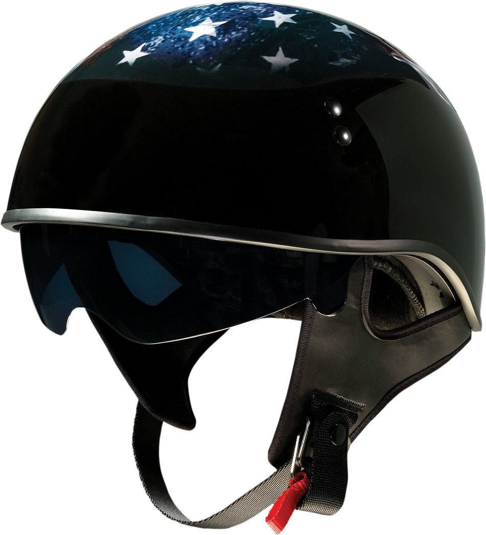 Z1R Vagrant Helmet - USA Skull - Black - XL 0103-1311