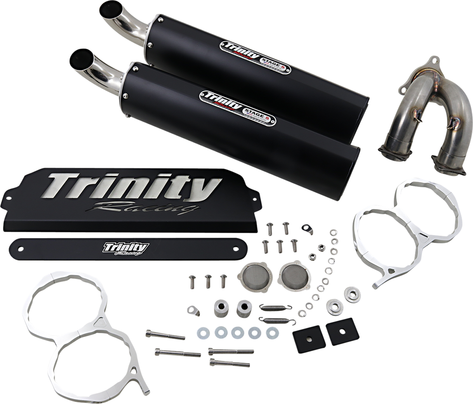 TRINITY RACING RZR Pro XP Muffler - Black TR-4173S-BK