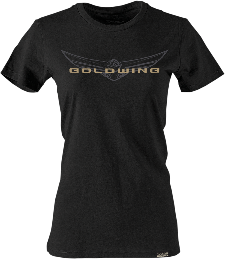 FACTORY EFFEX Women's Goldwing Sketched T-Shirt - Black - Small 25-87840