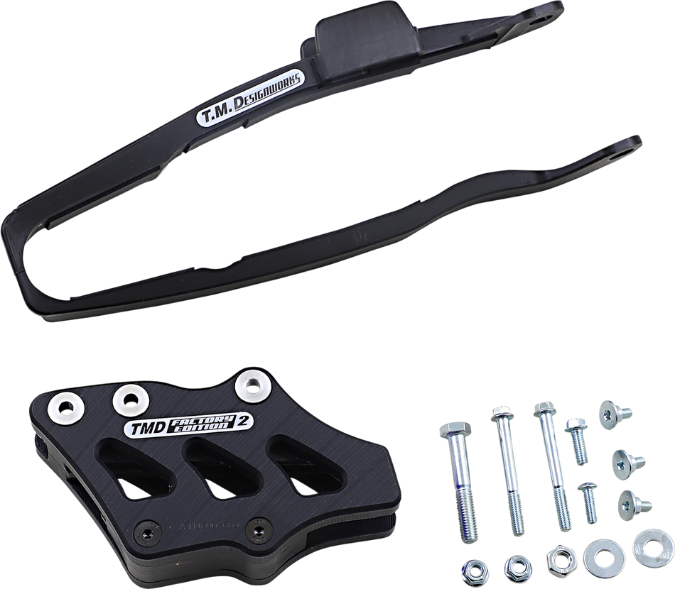 T.M. DESIGNWORKS Chain Guide/Slider - Yamaha - Black YCP-OR5-BK