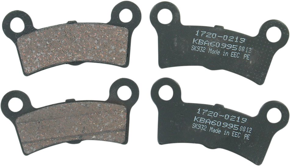 DRAG SPECIALTIES Organic Brake Pads - Trike FAD605/4X