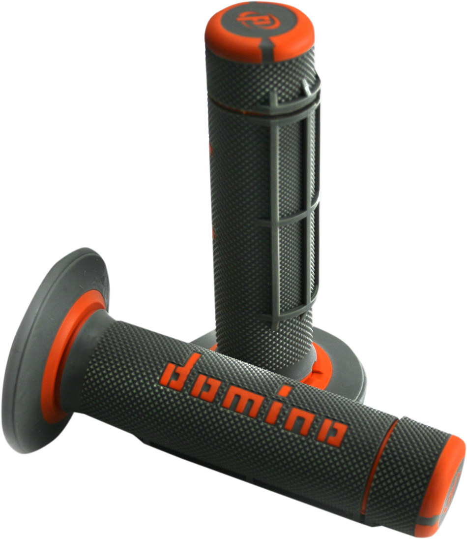 DOMINO Grips - Dually - Half Waffle - Black/Orange A02041C4540