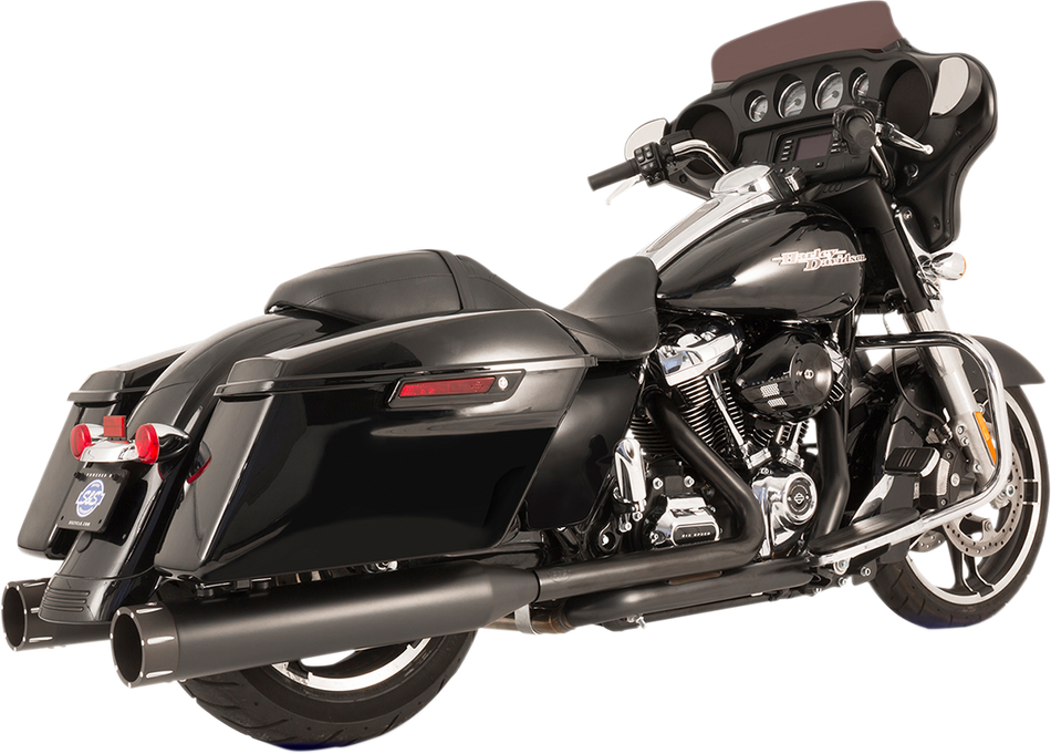 S&S CYCLE El Dorado Dual Exhaust - Black - Black Tracer 550-0702C