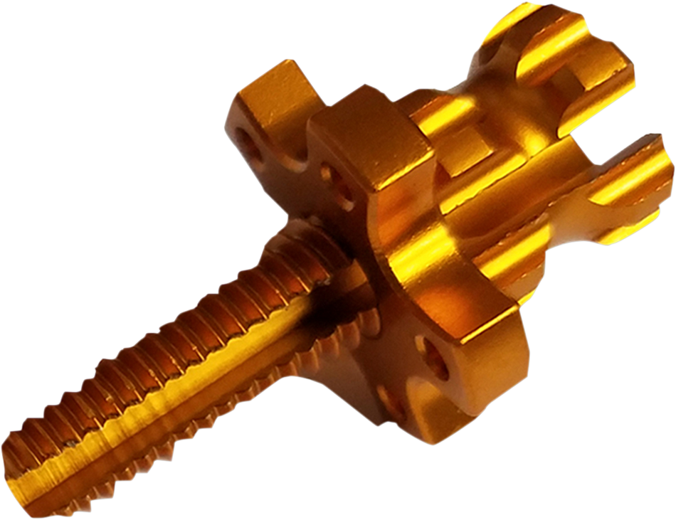 POWERSTANDS RACING Cable Adjuster - Clutch - M8 x 1.25 - Gold 00-02150-23