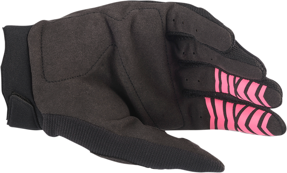 Guantes ALPINESTARS Stella Full Bore para mujer - Negro/Rosa fluo - Grande 3583622-1390-L 