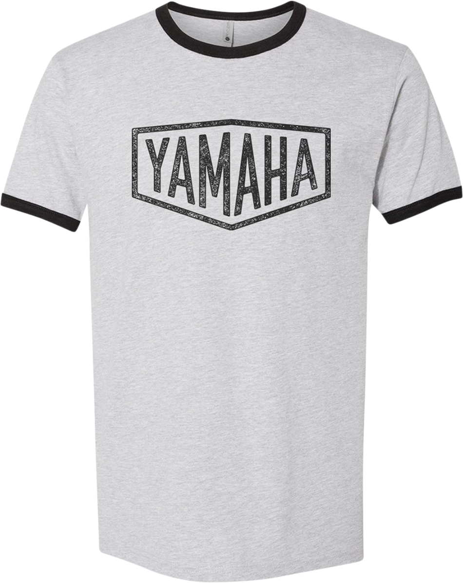 YAMAHA APPAREL Yamaha Vintage Raglan T-Shirt - Gray/Black - Large NP21A-M1792-L