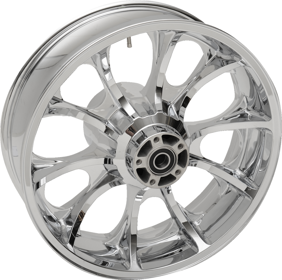 COASTAL MOTO Rear Wheel - Largo 3D - Single Disc/No ABS - Chrome - 18"x5.50" - '09+ FL 3D-LGO185CH