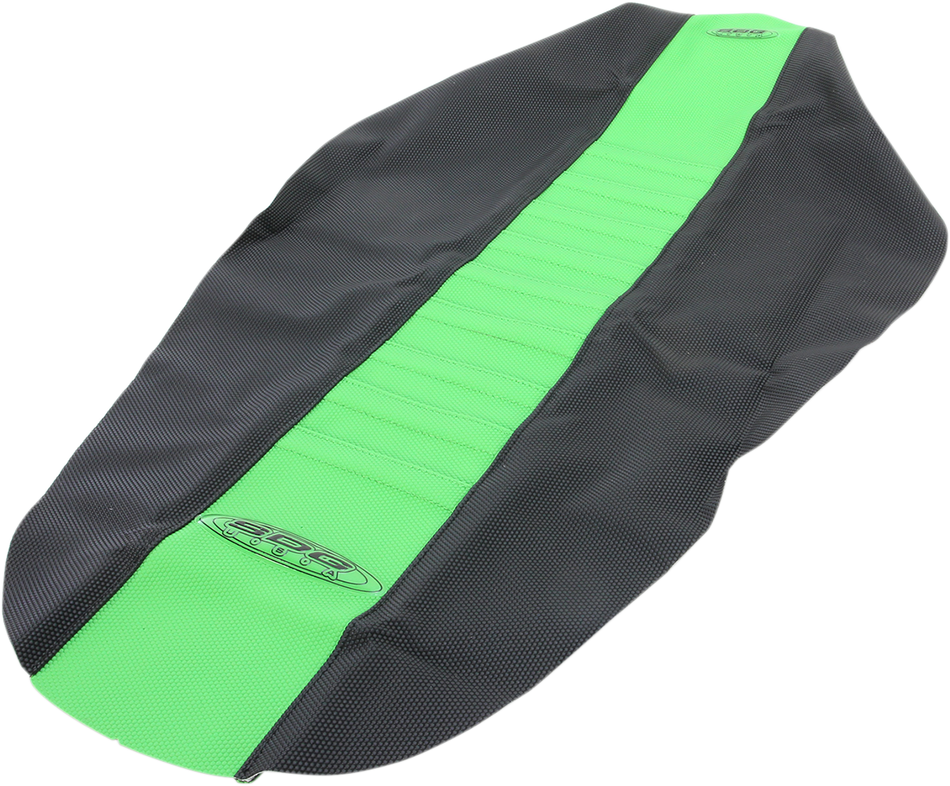 SDG Pleated Seat Cover - Green Top/Black Sides 96360GK