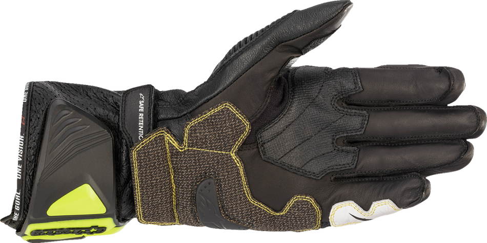 ALPINESTARS GP Tech V2 S Gloves - Black/Fluo Yellow/White/Fluo Red - XL 3556422-1503-XL