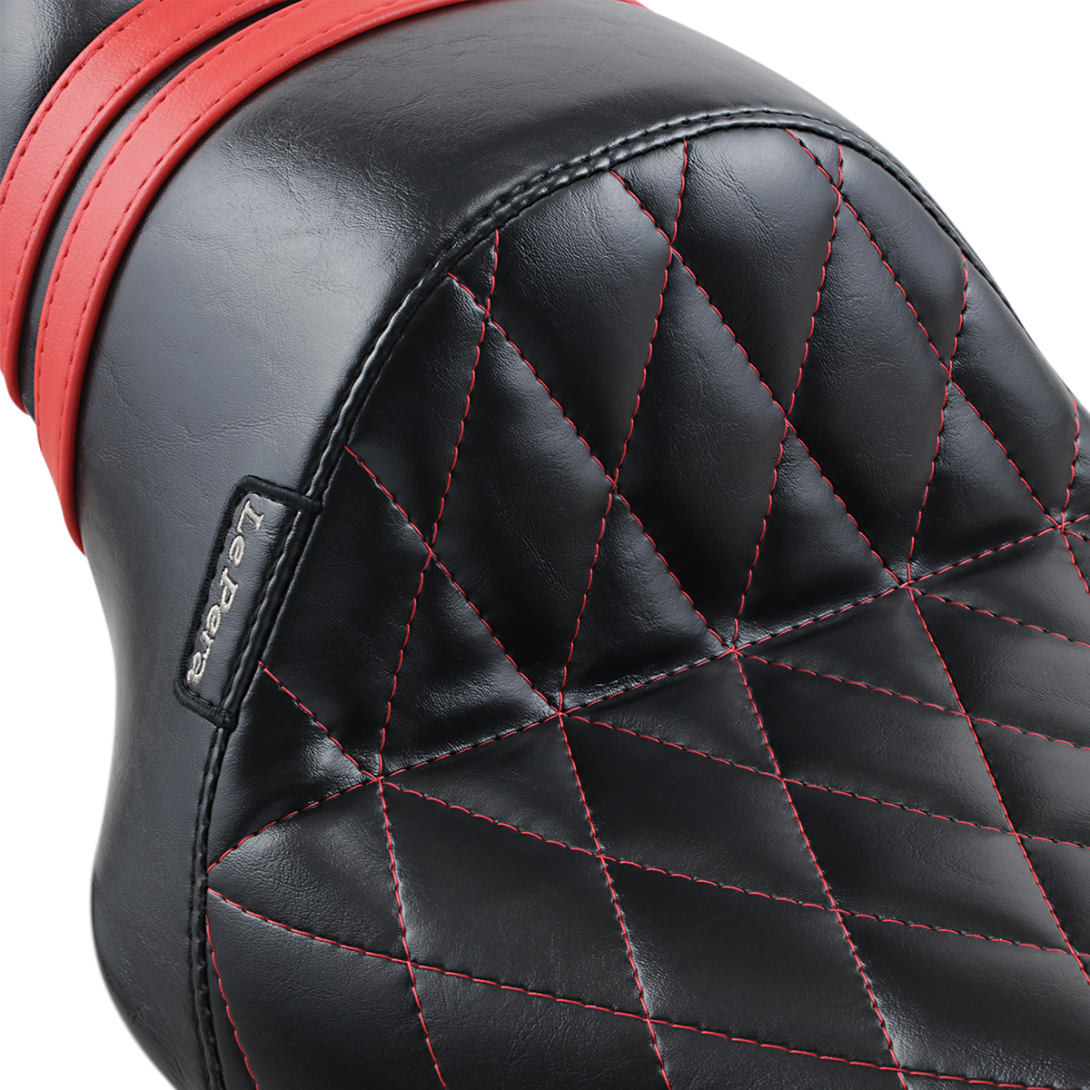 LE PERA Stubs Spoilersitz - Diamant - Schwarz mit roten Streifen - XL LK-416DMRED 