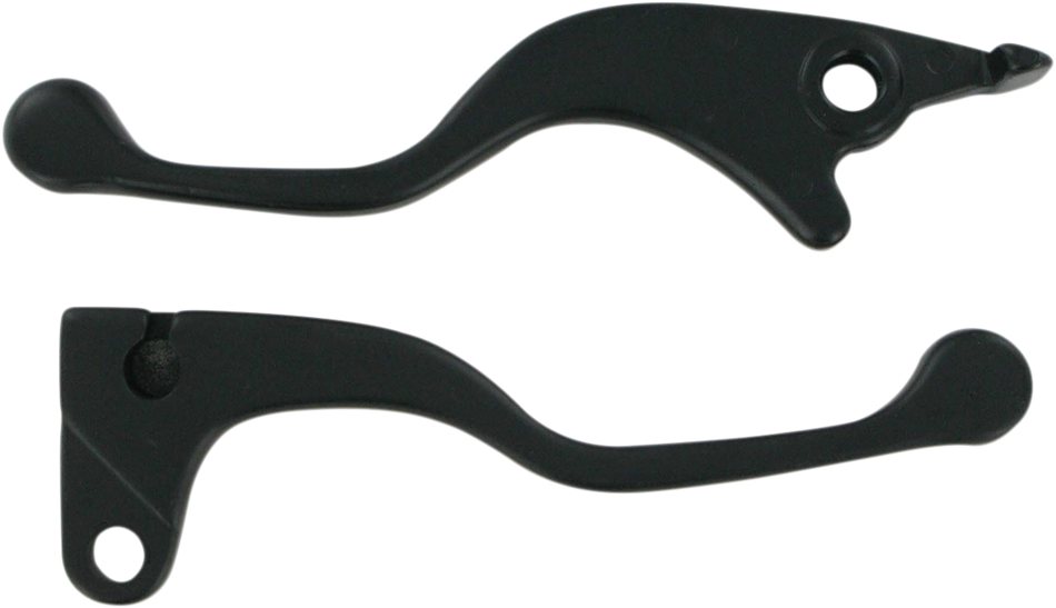 Parts Unlimited Levers - Shortys - Black 53175-961-000