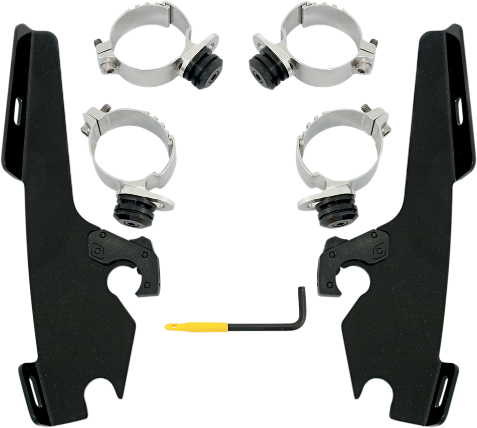 MEMPHIS SHADES Fats/Slim Trigger Lock Mounting Kit - Fury - Black MEB1960