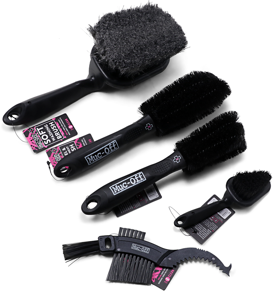 MUC-OFF Premium Brush Kit - 5-Brush Set 206