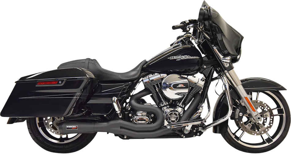 BASSANI XHAUST Road Rage II 2-Into-1 Mid-Length Exhaust System - Black 1F62B