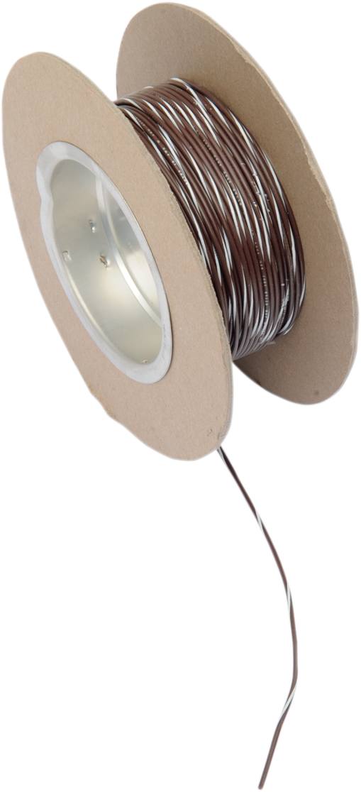 NAMZ 100' Wire Spool - 18 Gauge - Brown/White NWR-19-100