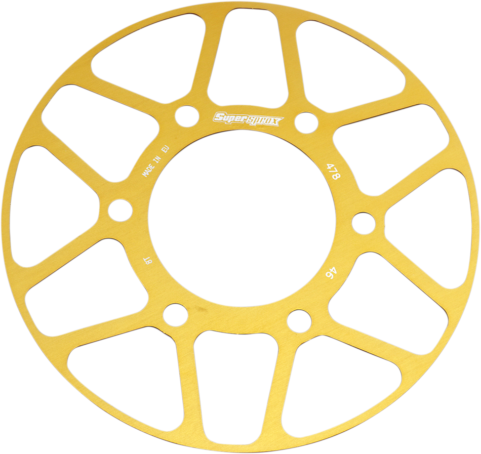 SUPERSPROX Edge Rear Sprocket Insert - Gold RACD-478-46-GLD