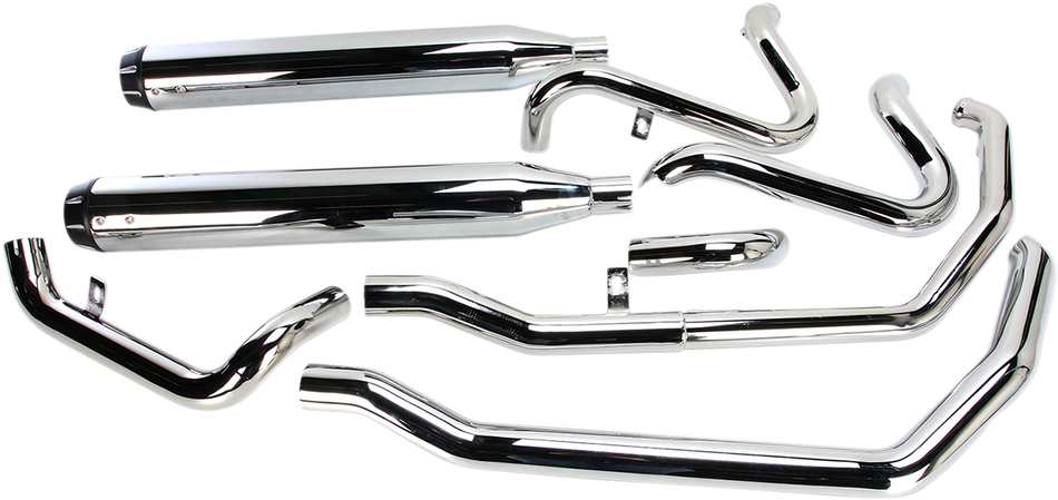 BASSANI XHAUST Down Under Exhaust - Chrome - Straight Can 2009-2016  1F76R