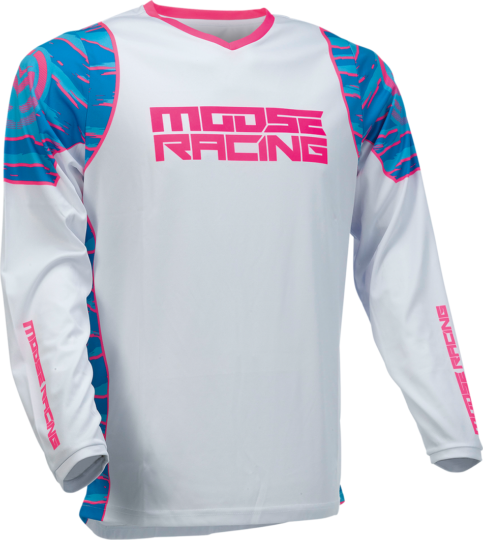 MOOSE RACING Qualifikationstrikot - Blau/Pink - 5XL 2910-6957 