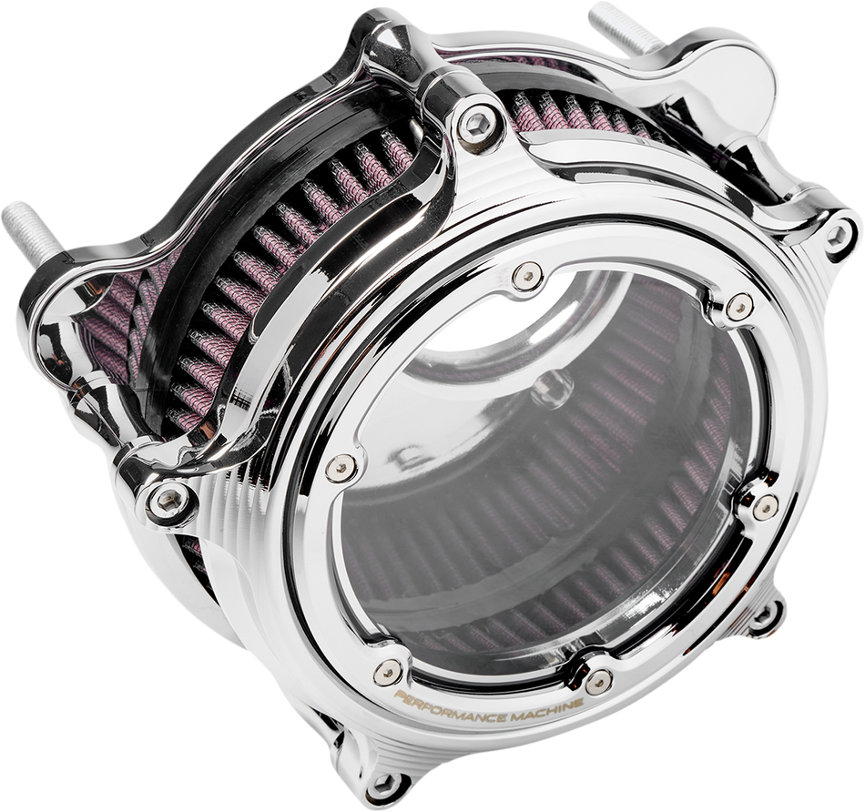 PERFORMANCE MACHINE (PM) Filtro de aire Vision - Cromado - Touring/Softail 0206-2158-CH