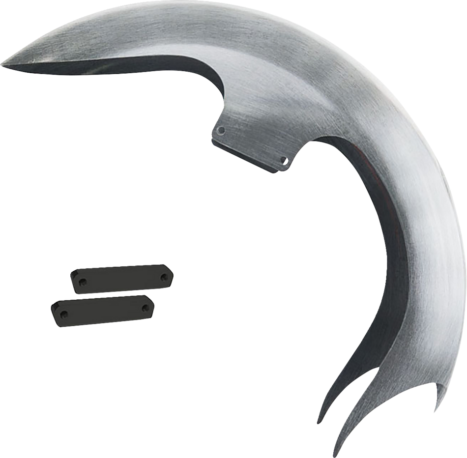 PAUL YAFFE BAGGER NATION Talon Front Fender - OEM - 16"-19" Wheel - With Black Adapters - Touring Models TALON-OEM-14L-B