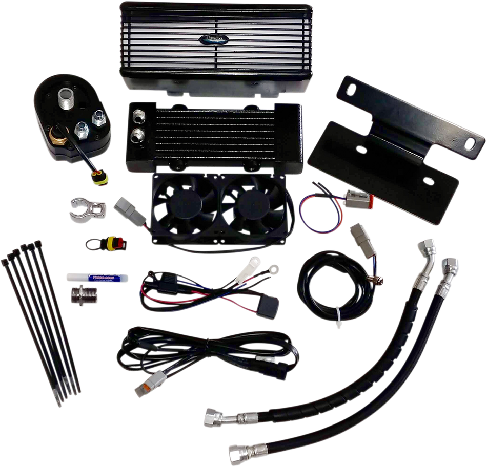 ULTRACOOL Oil Cooler Kit - Black RF-2G