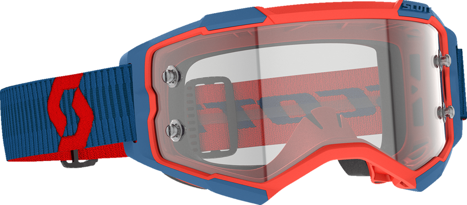 SCOTT Fury WFS Goggle - Dunkelblau/Neonrot - Klar 278596-7698113 