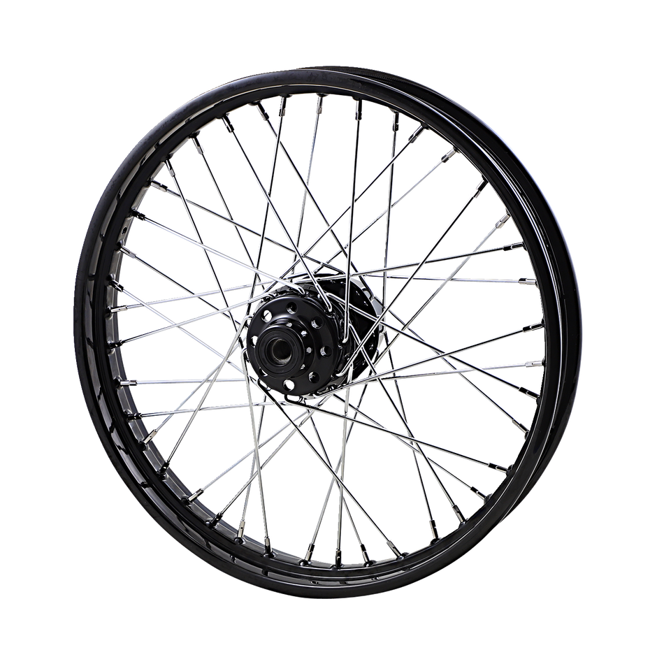 DRAG SPECIALTIES Front Wheel - Single/Dual Disc/No ABS - Black - 21"x2.15" 64455B