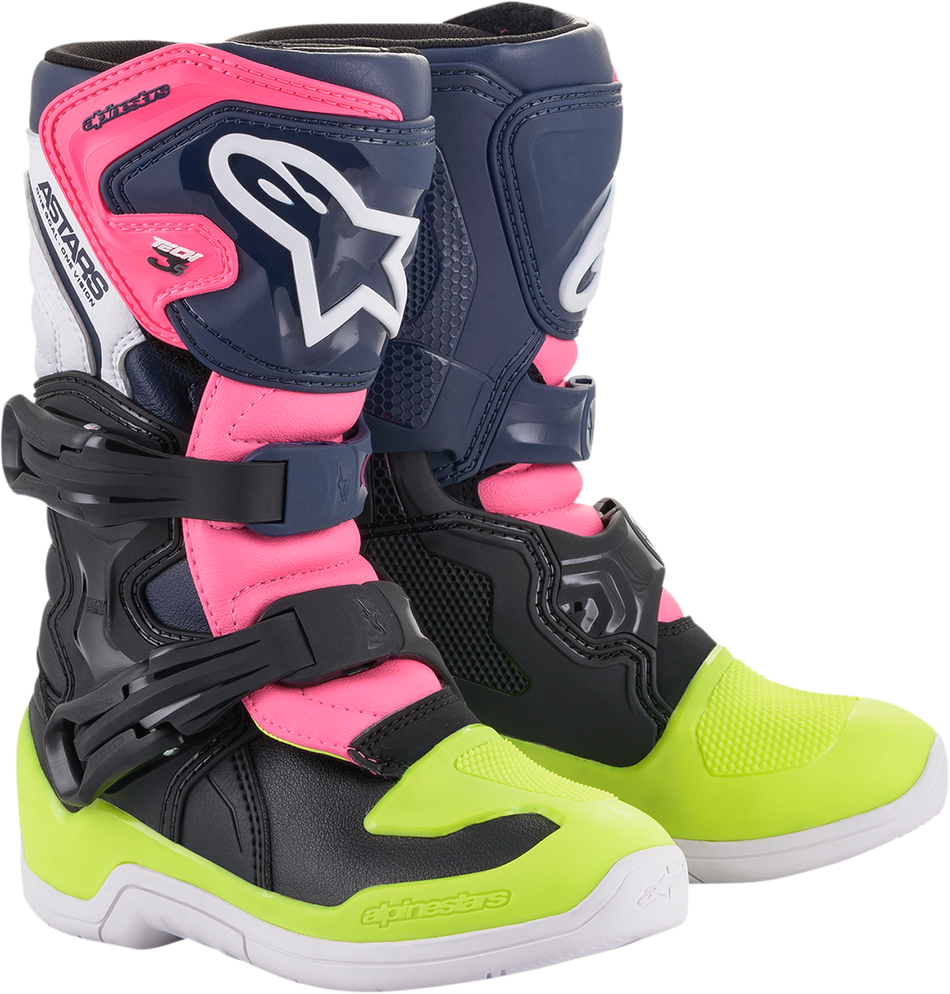 ALPINESTARS Tech 3S Boots - Black/Blue/Pink - US 12 2014518-1176-12