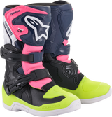 ALPINESTARS Tech 3S Boots - Black/Blue/Pink - US 1 2014518-1176-1
