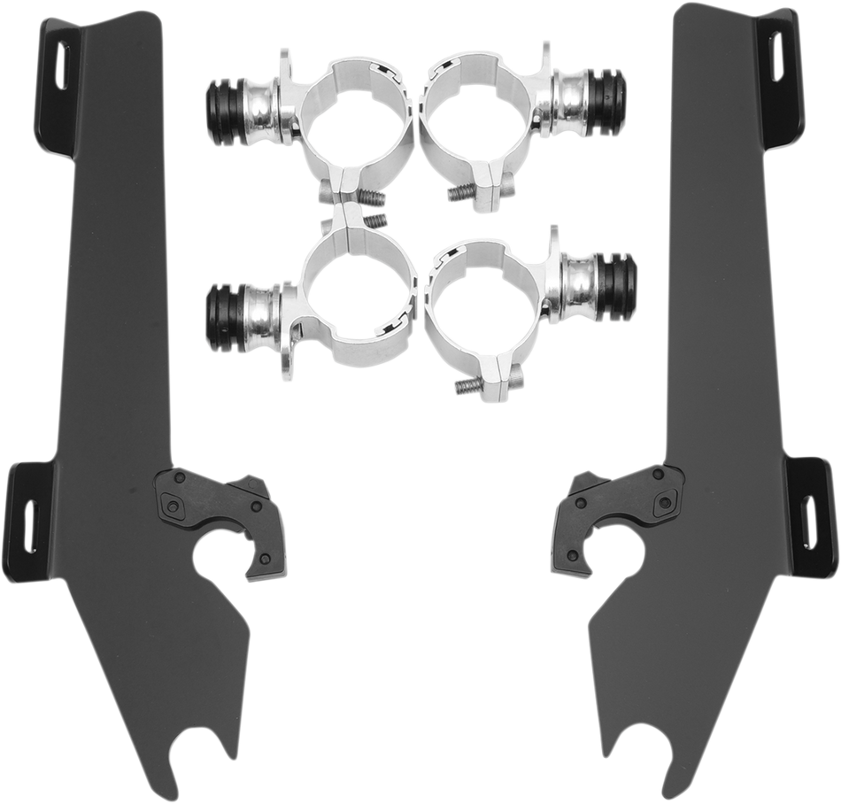 MEMPHIS SHADES Batwing Trigger Lock Mounting Kit - VT 1300CS - Black MEK1967