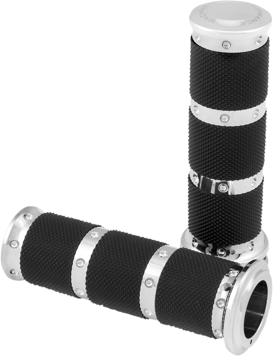 PERFORMANCE MACHINE (PM) Grips - XLS - Cable - Chrome 0063-2086-CH