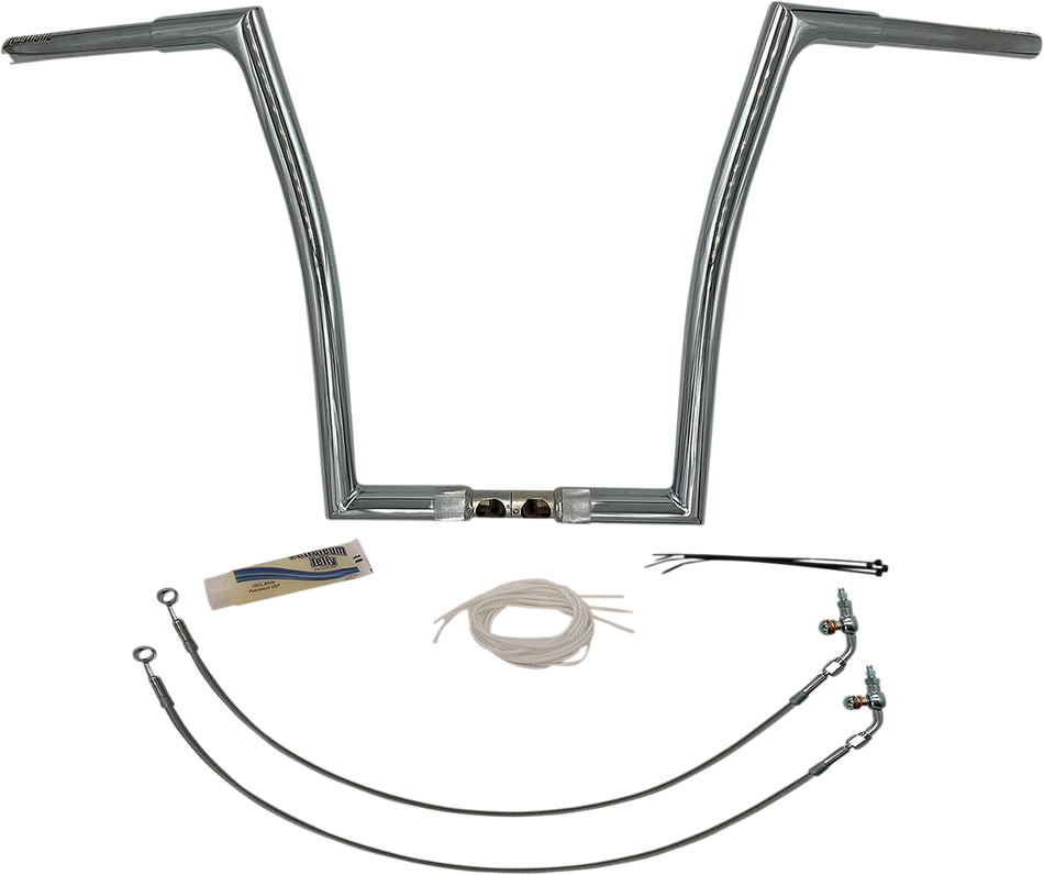 FAT BAGGERS INC. Handlebar Kit - Flat Top - 16" - Chrome 709316