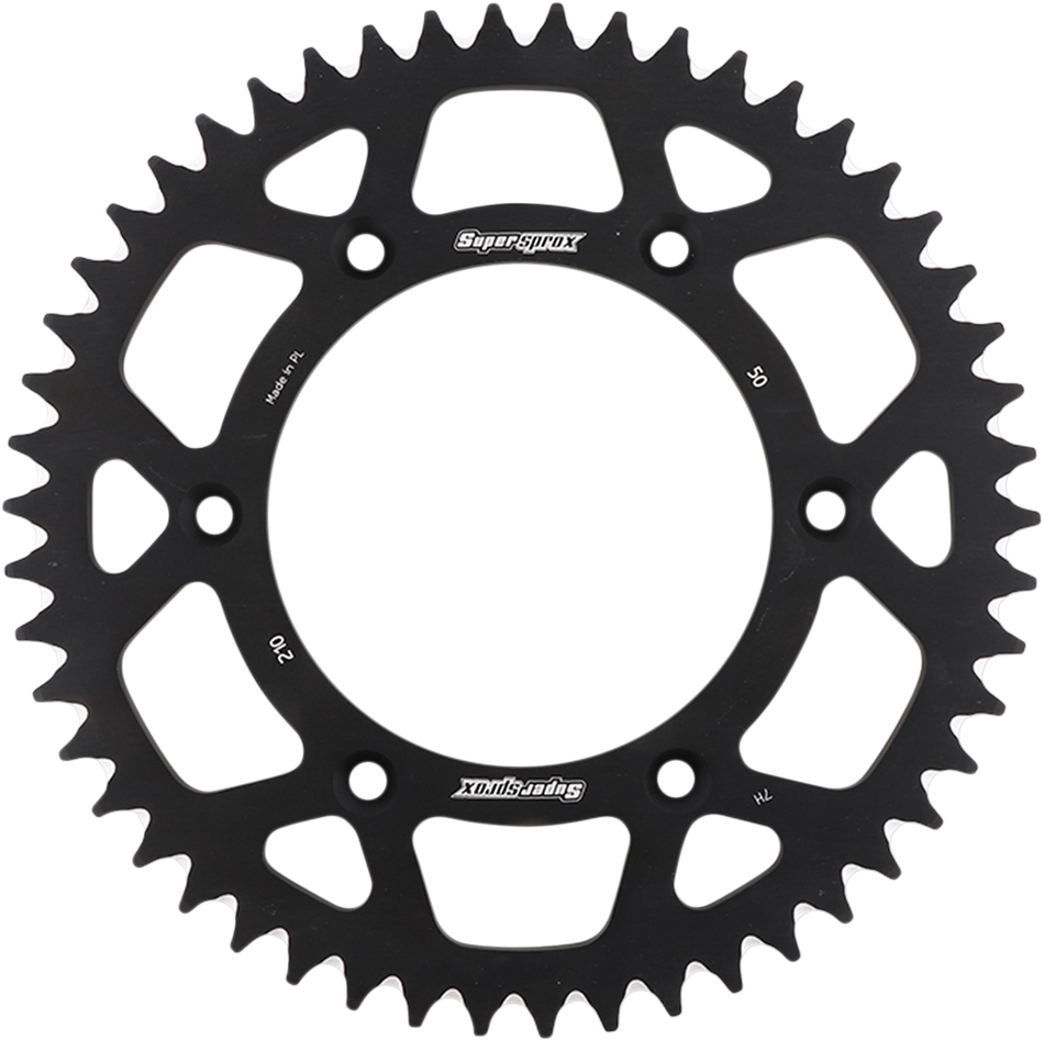 SUPERSPROX Rear Sprocket - Black - Honda - 50 Tooth RAL-210-50-BLK