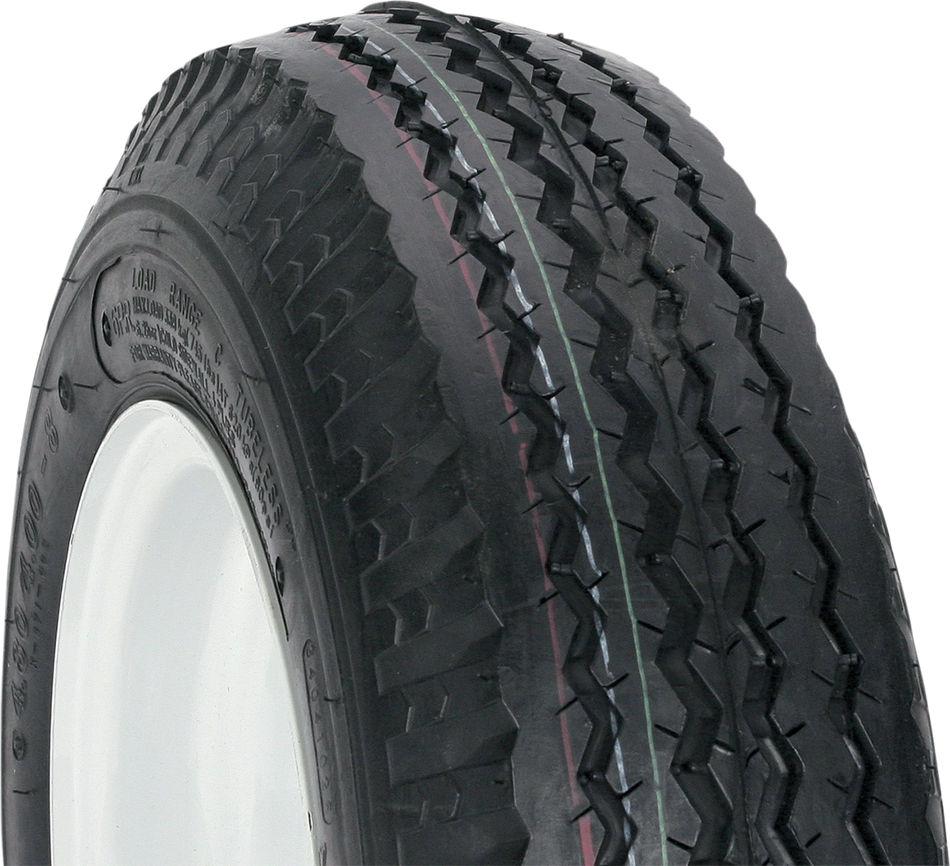 KENDA Tire/Wheel - Load Range C - 4.80-8 - 5 Hole - 6 Ply 30060