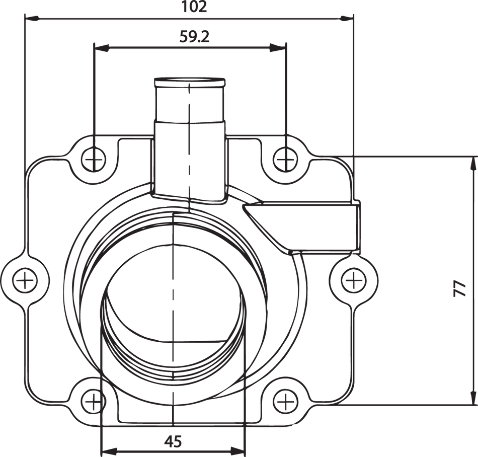 KIMPEX Carburetor Flange - Polaris 301732