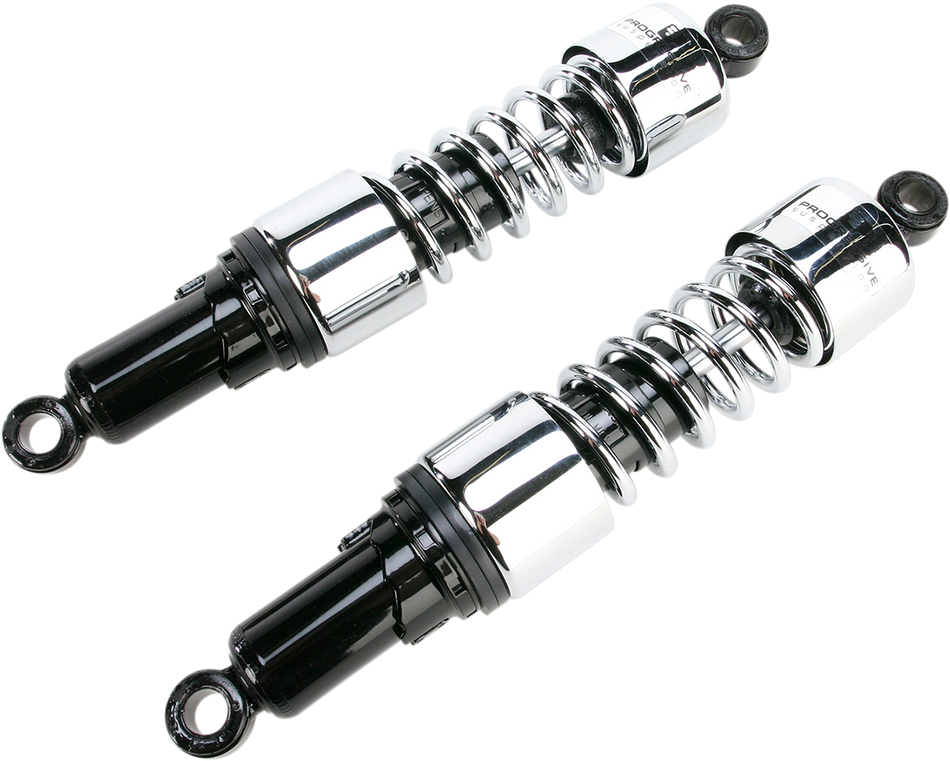 PROGRESSIVE SUSPENSION Shocks - 412 Cruiser Series - Chrome - 14.2" - Standard 412-4260C