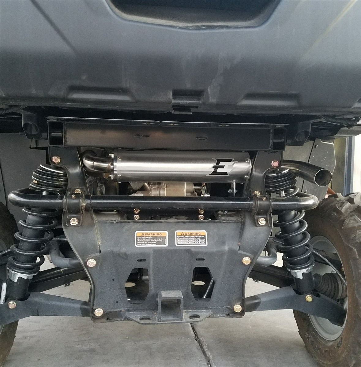 Empire industries can am defender slip on exhaust