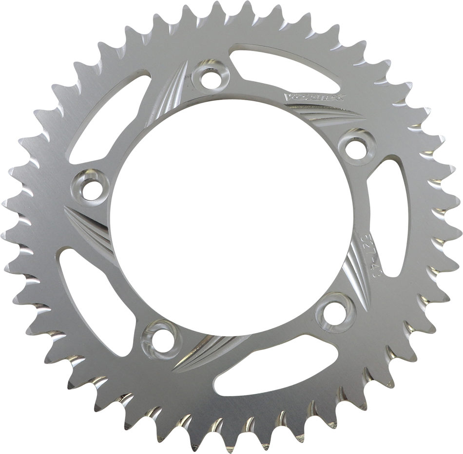 VORTEX Aluminum Sprocket - Silver - Rear - 43 Tooth 527-43