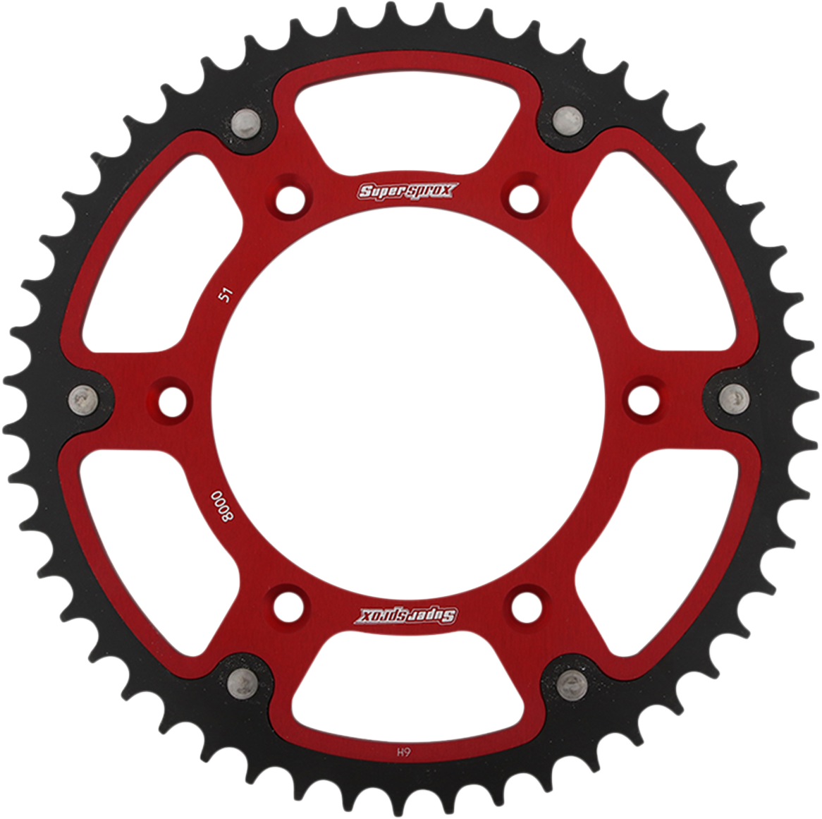 SUPERSPROX Stealth Kettenrad - 51 Zähne - Rot - Beta RST-8000-51-RED 
