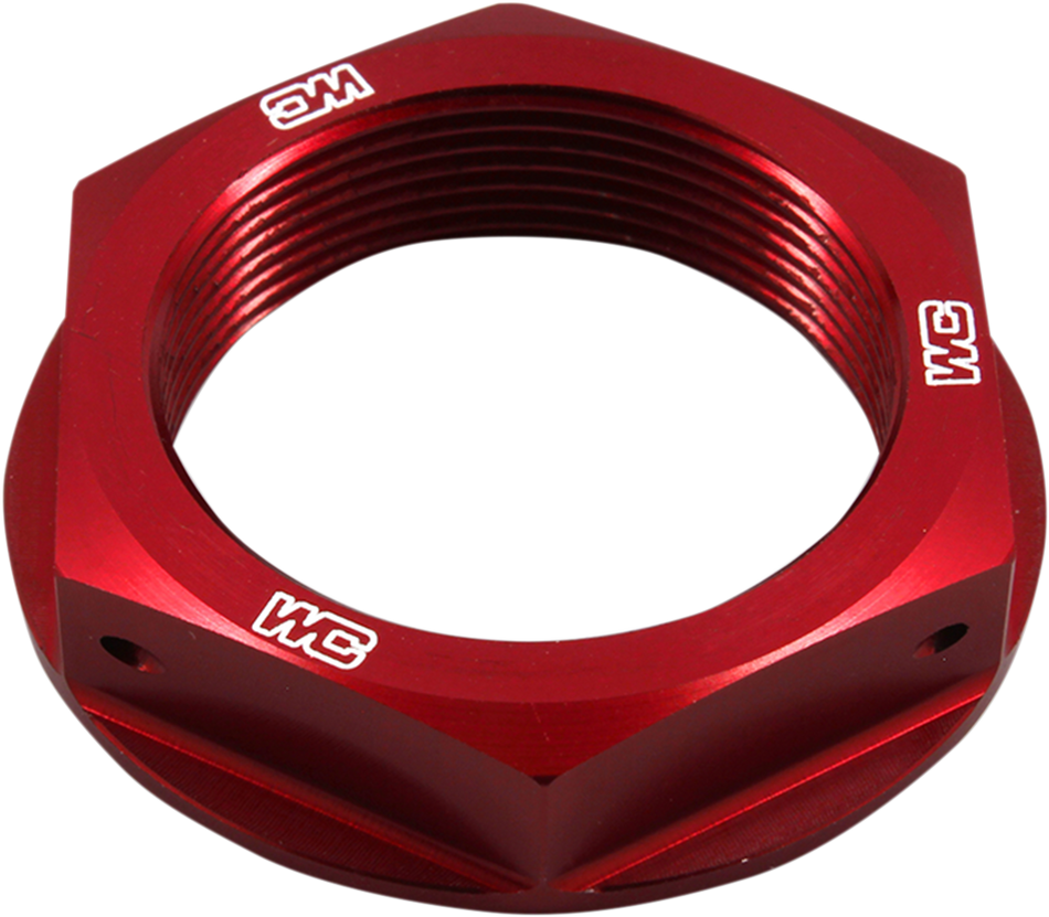 WORKS CONNECTION Steering Stem Nut - Red - Honda 24-305