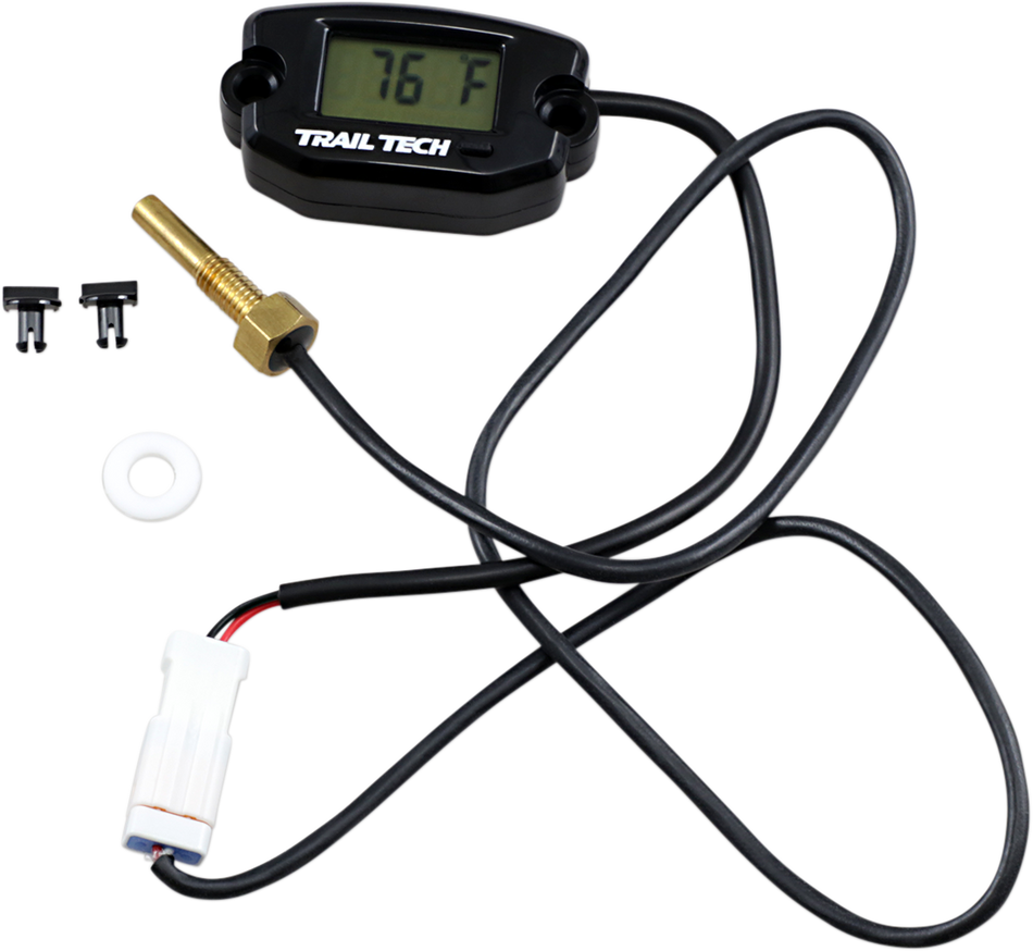 TRAIL TECH Universal Temperature Meter - Surface Mount - Black - M6x10 742-ES1