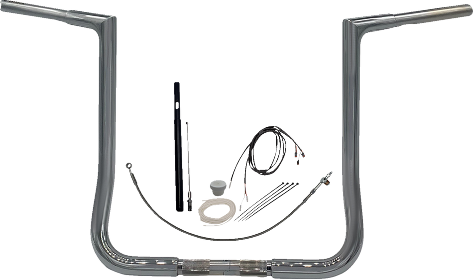 FAT BAGGERS INC. Handlebar Kit - Flat Top - 16" - Chrome 719016