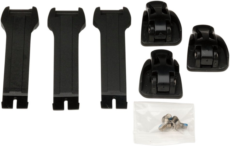 MOOSE RACING Strap/Buckle Kit - Black 3430-0842