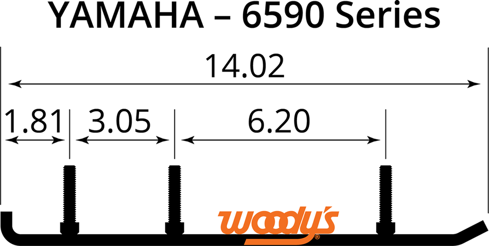 WOODY'S Extender Trail III Flat-Top Runner EYV3-6590