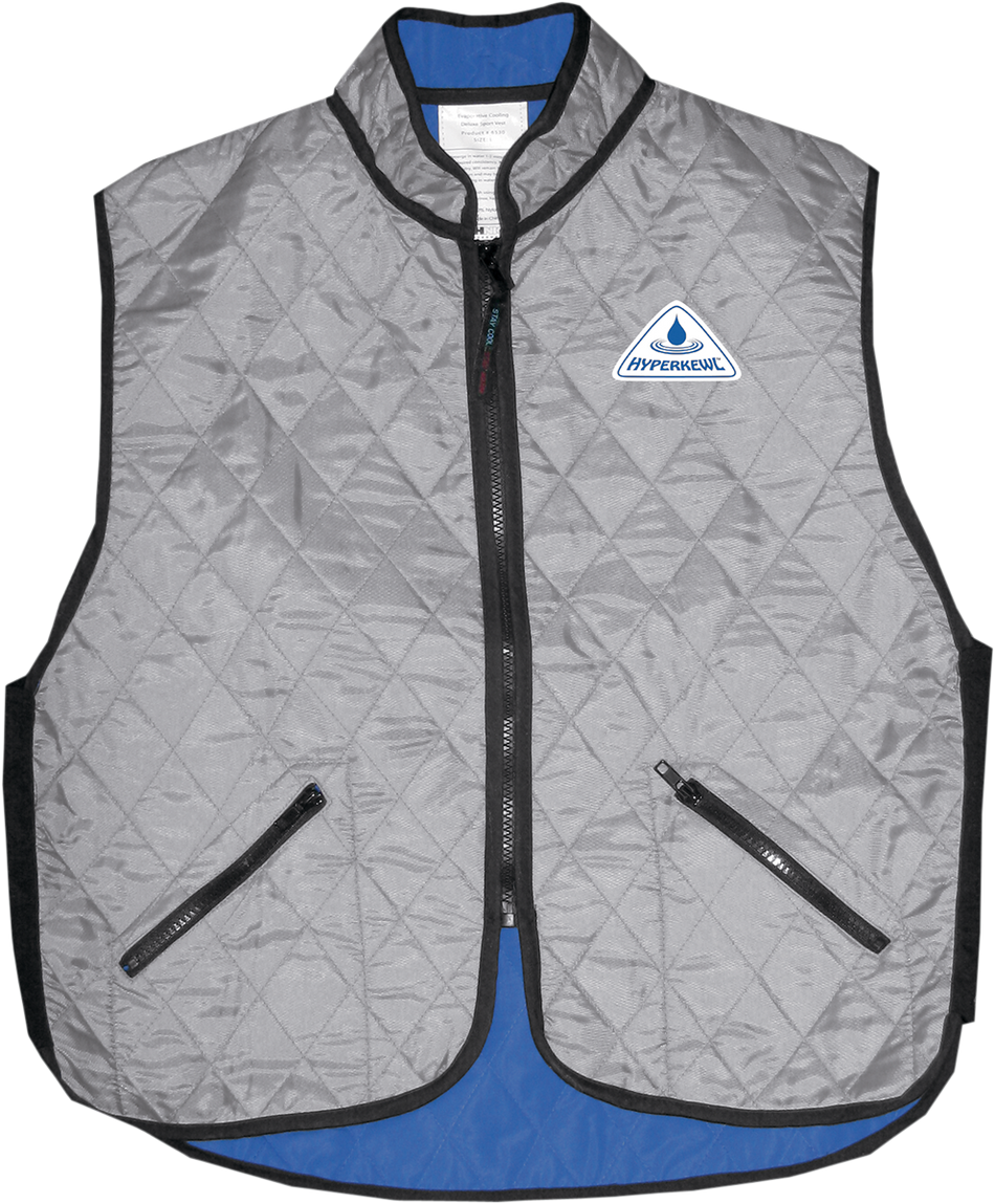 HYPER KEWL Deluxe Sport Vest - Silver - Large 6530SIL-L