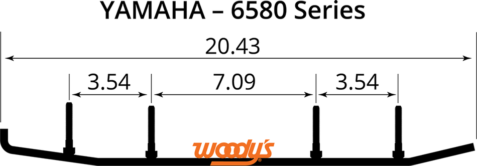 WOODY'S Extender Trail III Flat-Top Runner EYV3-6580