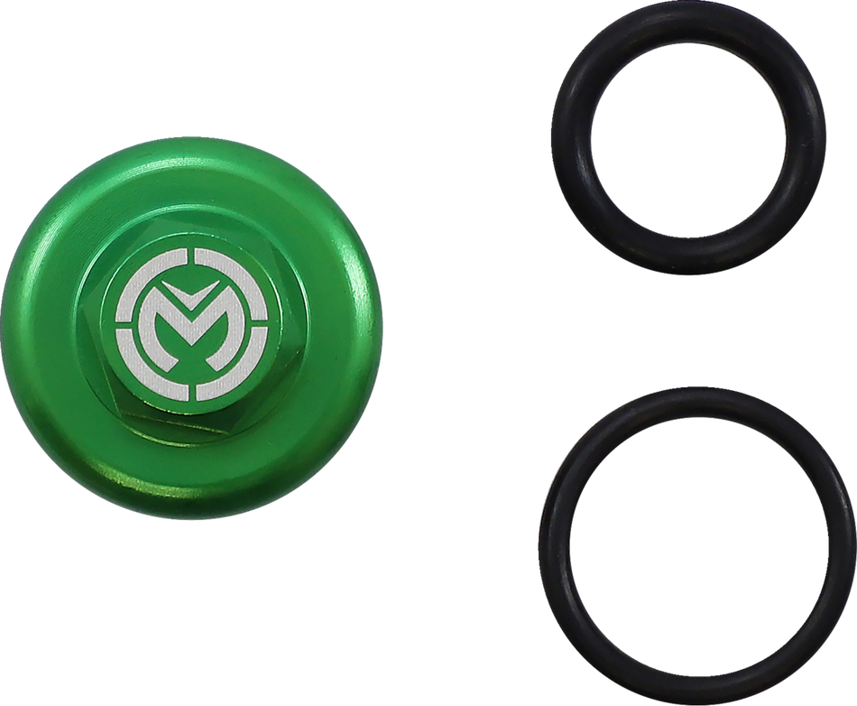 MOOSE RACING Oil Cap - Green - Kawasaki T14-6303GN