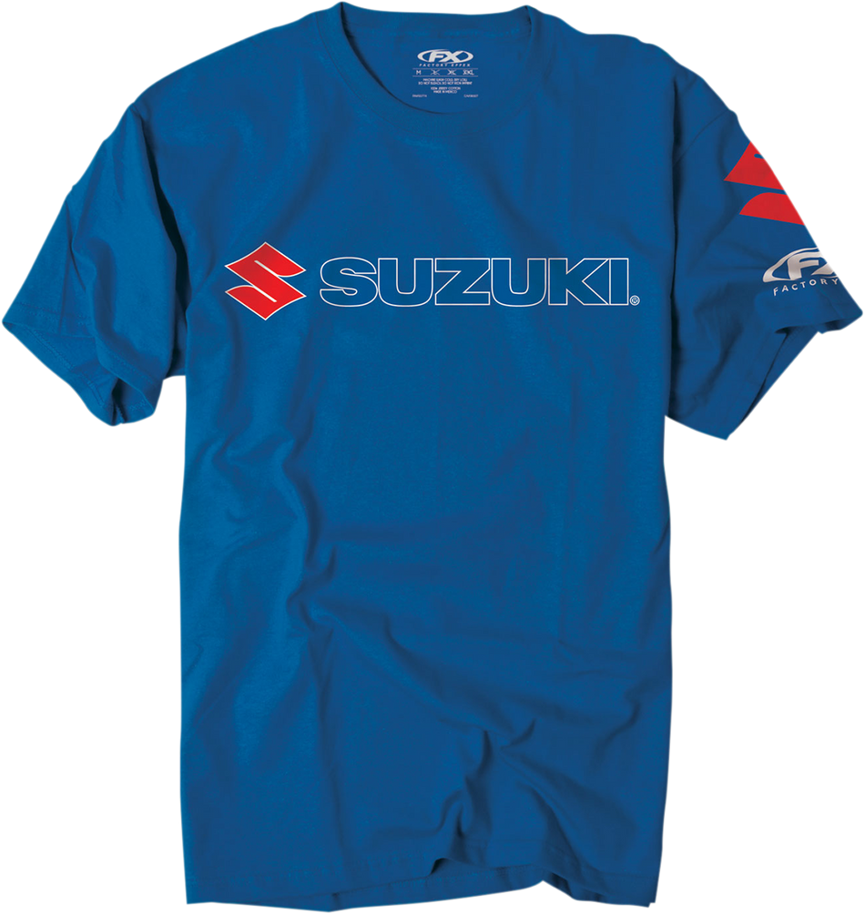 FACTORY EFFEX Suzuki Team T-Shirt – Blau – Größe L 15-88462 